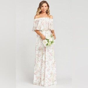 NWOT Show Me Your MuMu Off Shoulder Hacienda Maxi Floral Dress